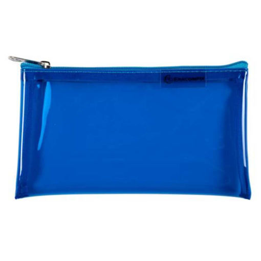 Picture of EXACOMPTA IDERAMA RECTANGLE PENCIL CASE BLUE